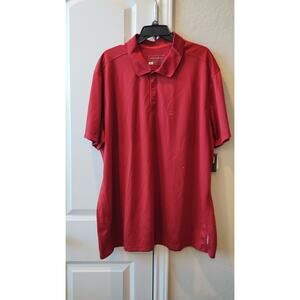 NWT Eddie Bauer Men Polo T shirt Red Short Sleeves T-Shirt Size 2XL